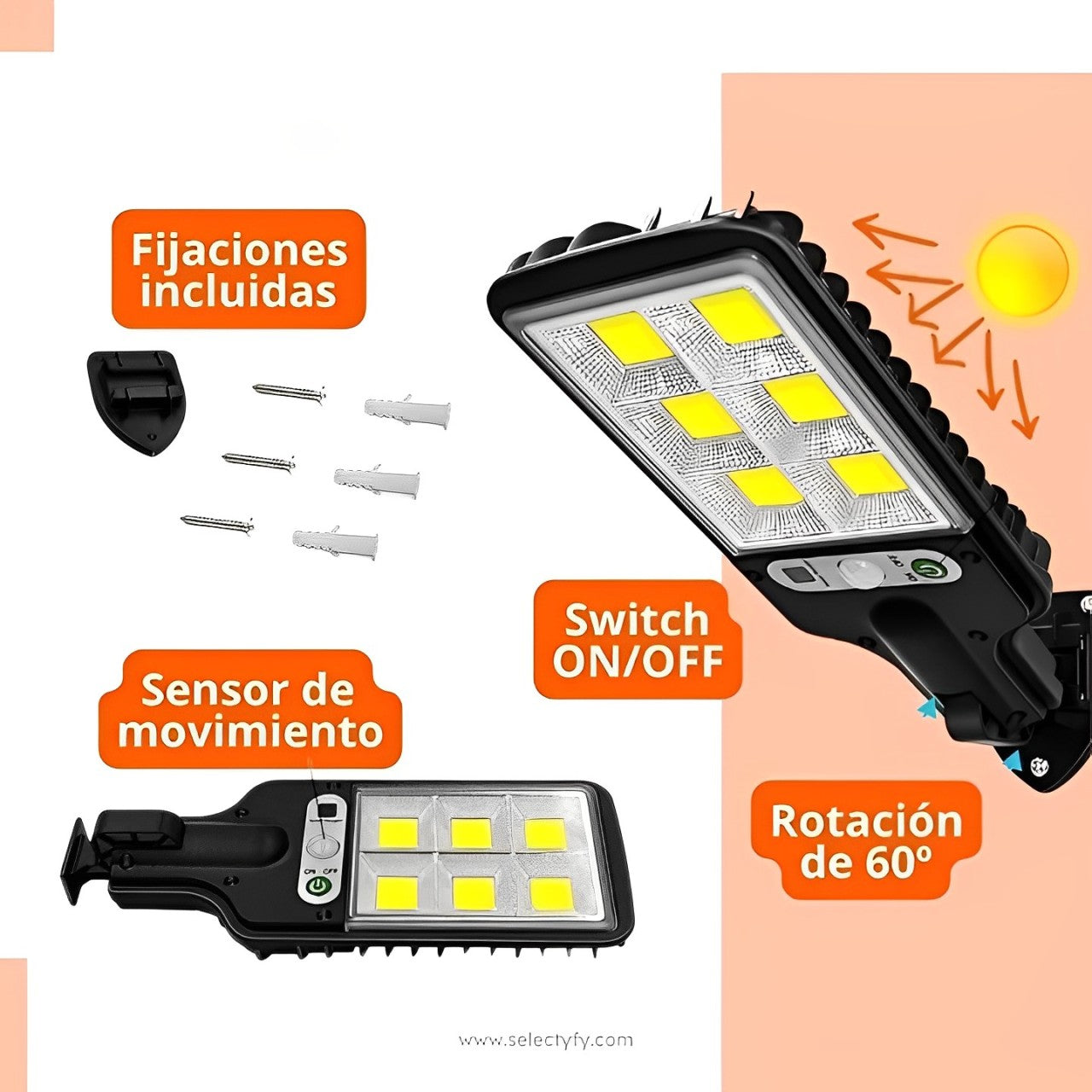 LÁMPARA SOLAR DE VIGILANCIA