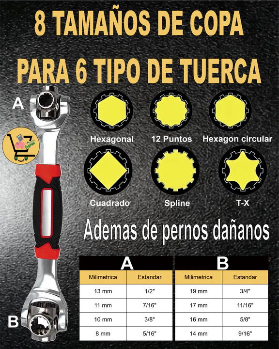 LLAVE UNIVERSAL 48 EN 1
