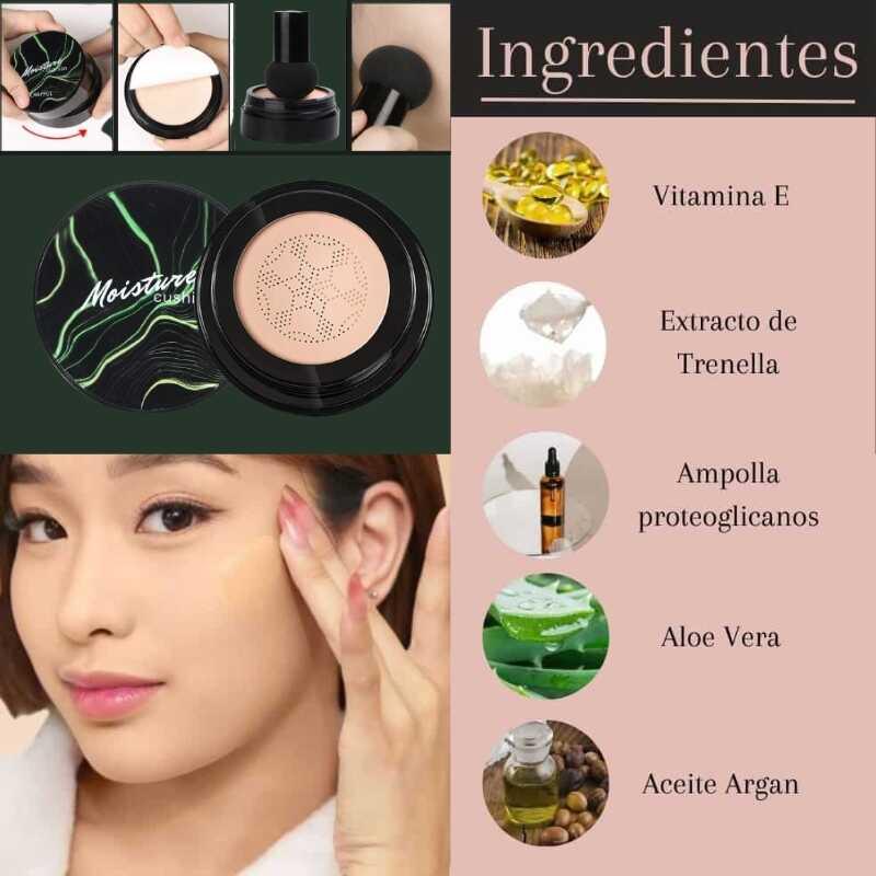 MOISTURE CUSHION™️ | BASE MAQUILLAJE + BROCHA DE REGALO - VirtuCompra