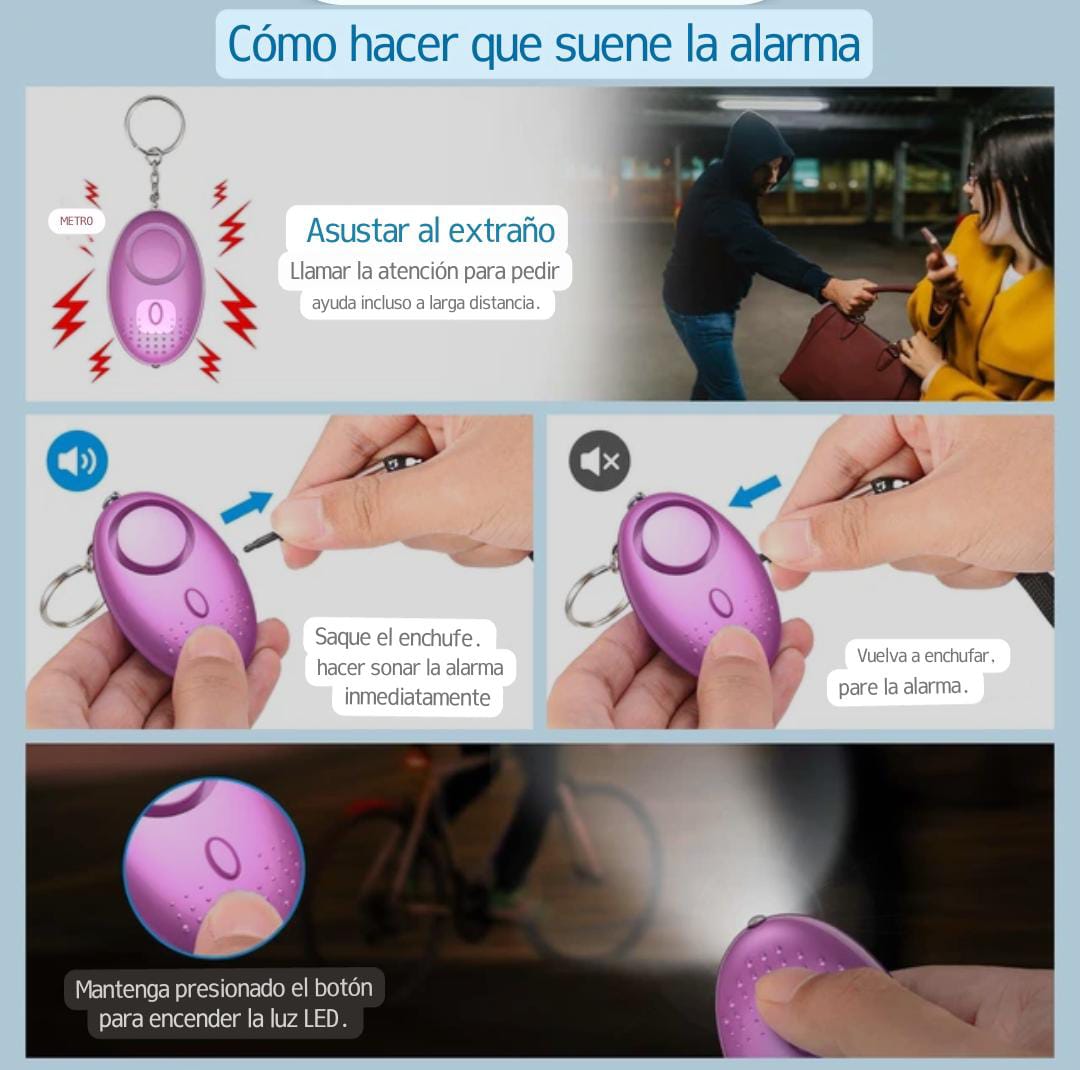 LLAVERO DE SEGURIDAD PARA DAMA