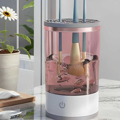 Limpiador de Brochas Automático + Kit de Brochas de REGALO