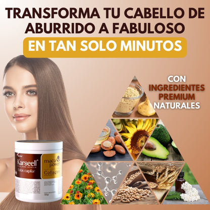 KARSEELL™ |  Mascarilla Nutritiva Para El Cabello + Aceite Argán