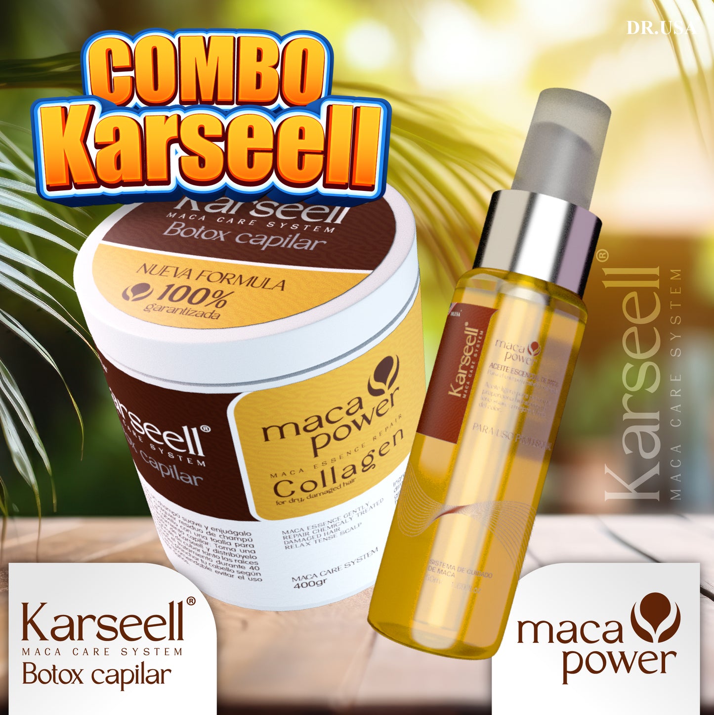 KARSEELL™ |  Mascarilla Nutritiva Para El Cabello + Aceite Argán