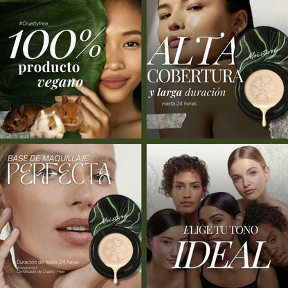 MOISTURE CUSHION™️ | BASE MAQUILLAJE + BROCHA DE REGALO - VirtuCompra