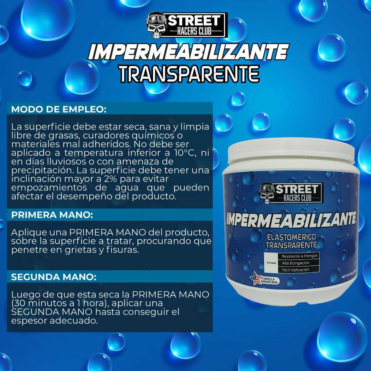 Impermeabilizante Transparente Sellador