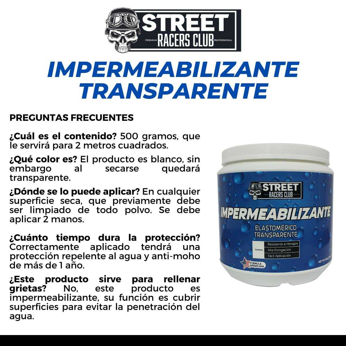 Impermeabilizante Transparente Sellador